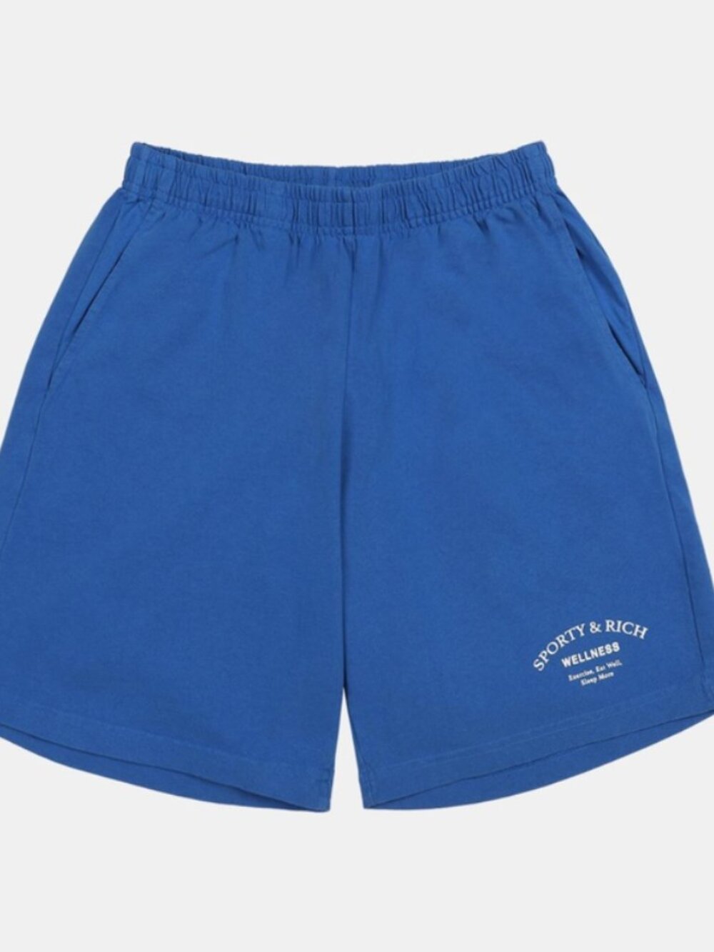Sporty & Rich Wellness Blue Gym Shorts Sz M